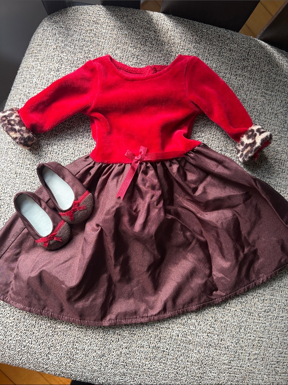 American Girl Doll Christmas Dress